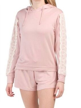 FLORA NIKROOZ SMALL 2piece lounge set/ Pink / S